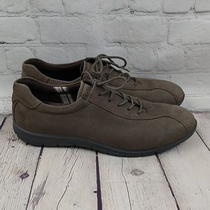 Ecco Brown Suede Lace up Shoes 39